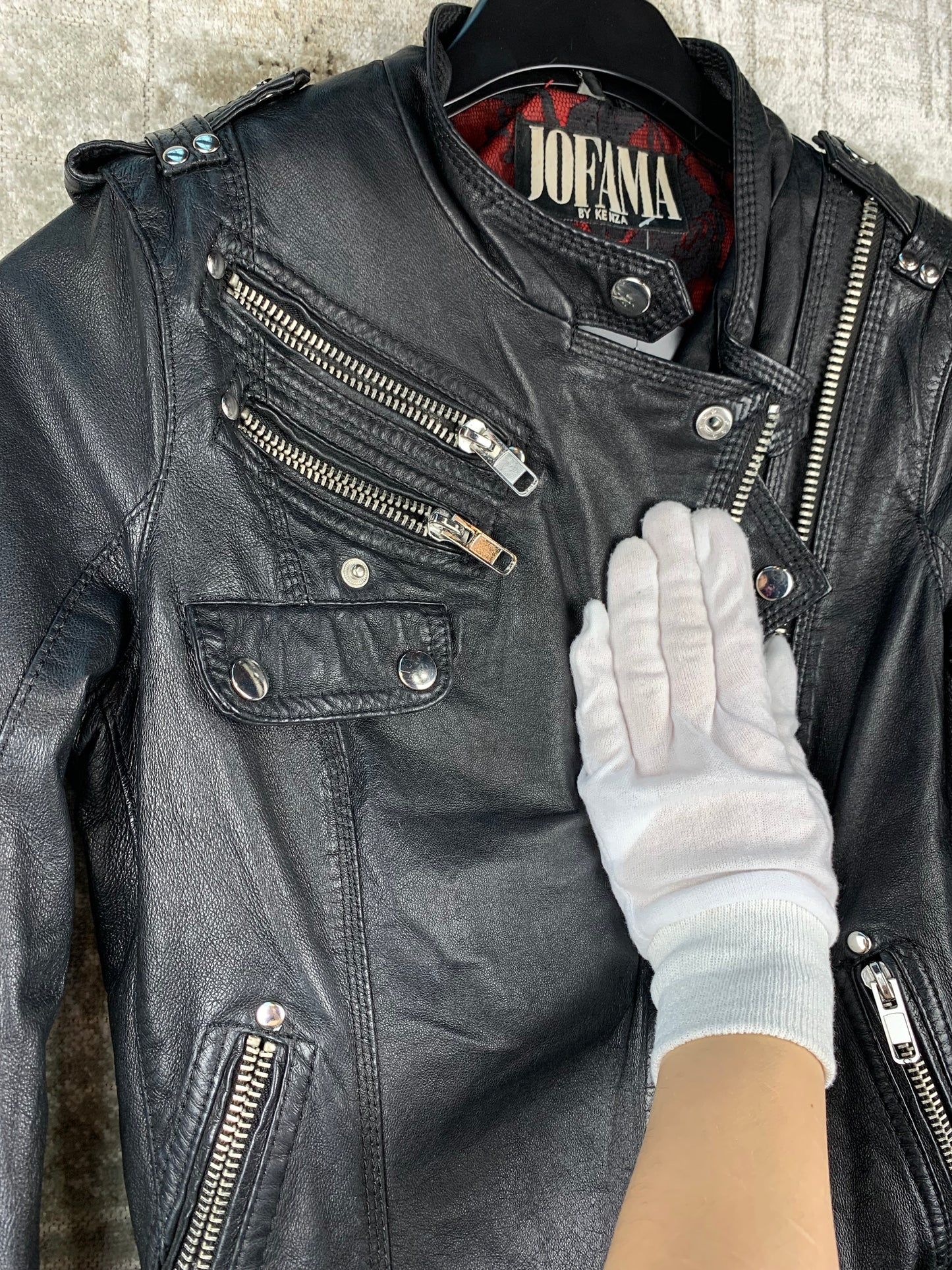 Men's Vintage Jofama Black Genuine Leather Jacket