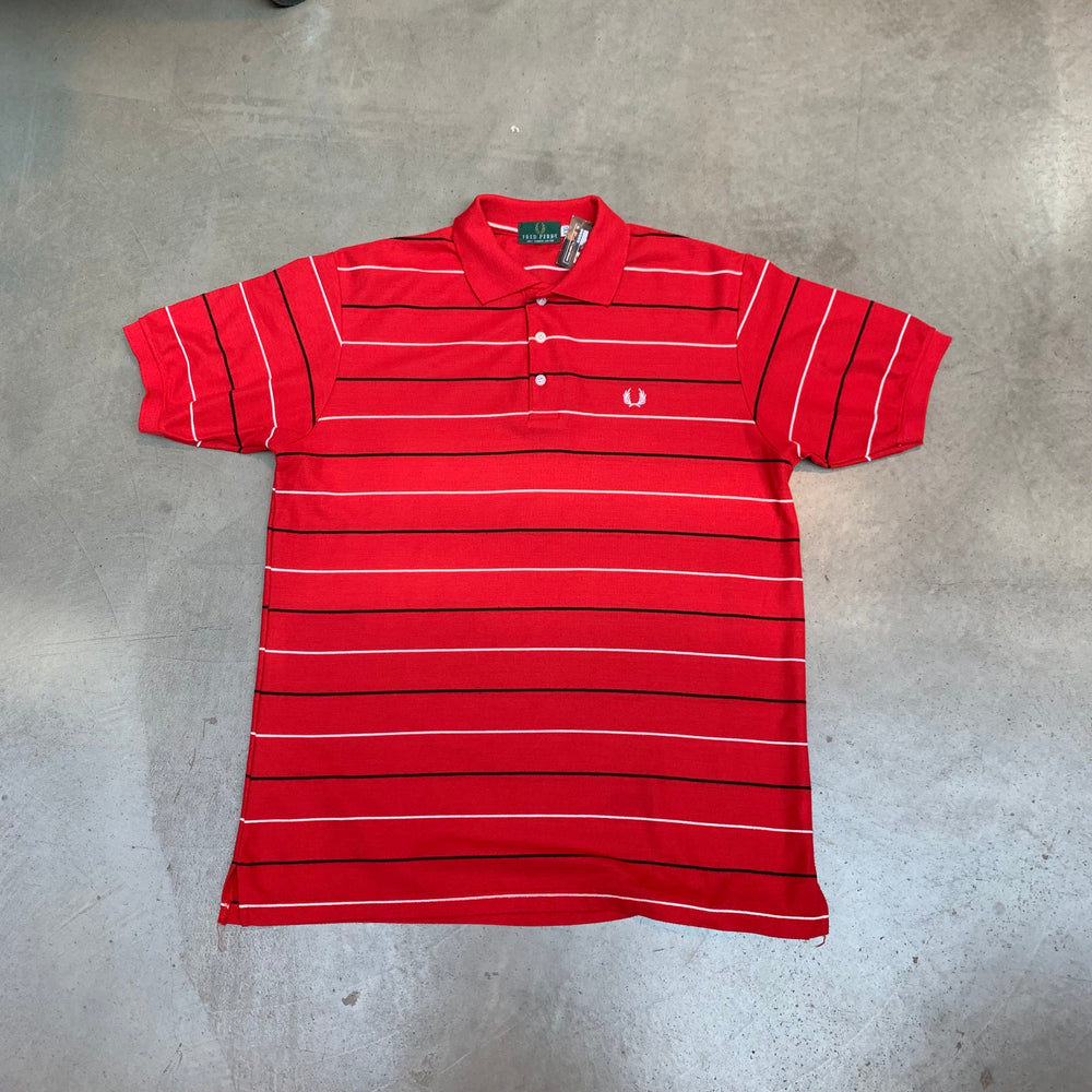 Fred Perry Red Striped Polo Shirt