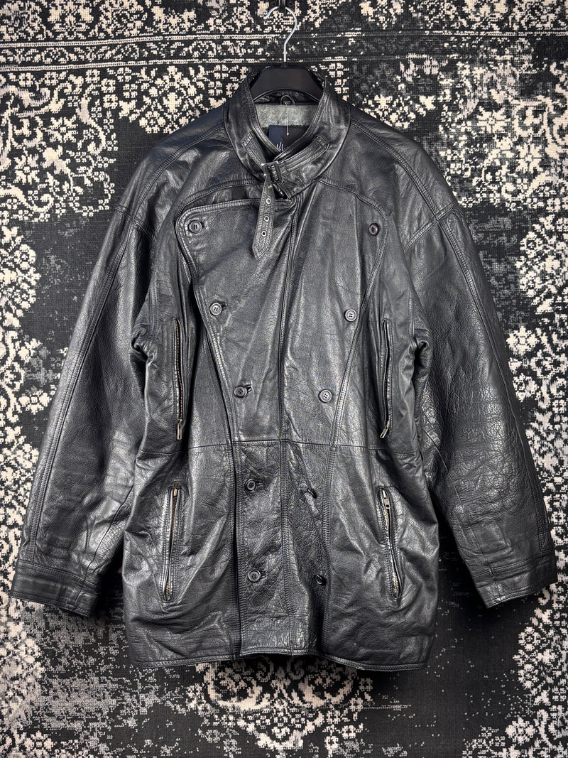 Men's Vintage Black Leather Jacket