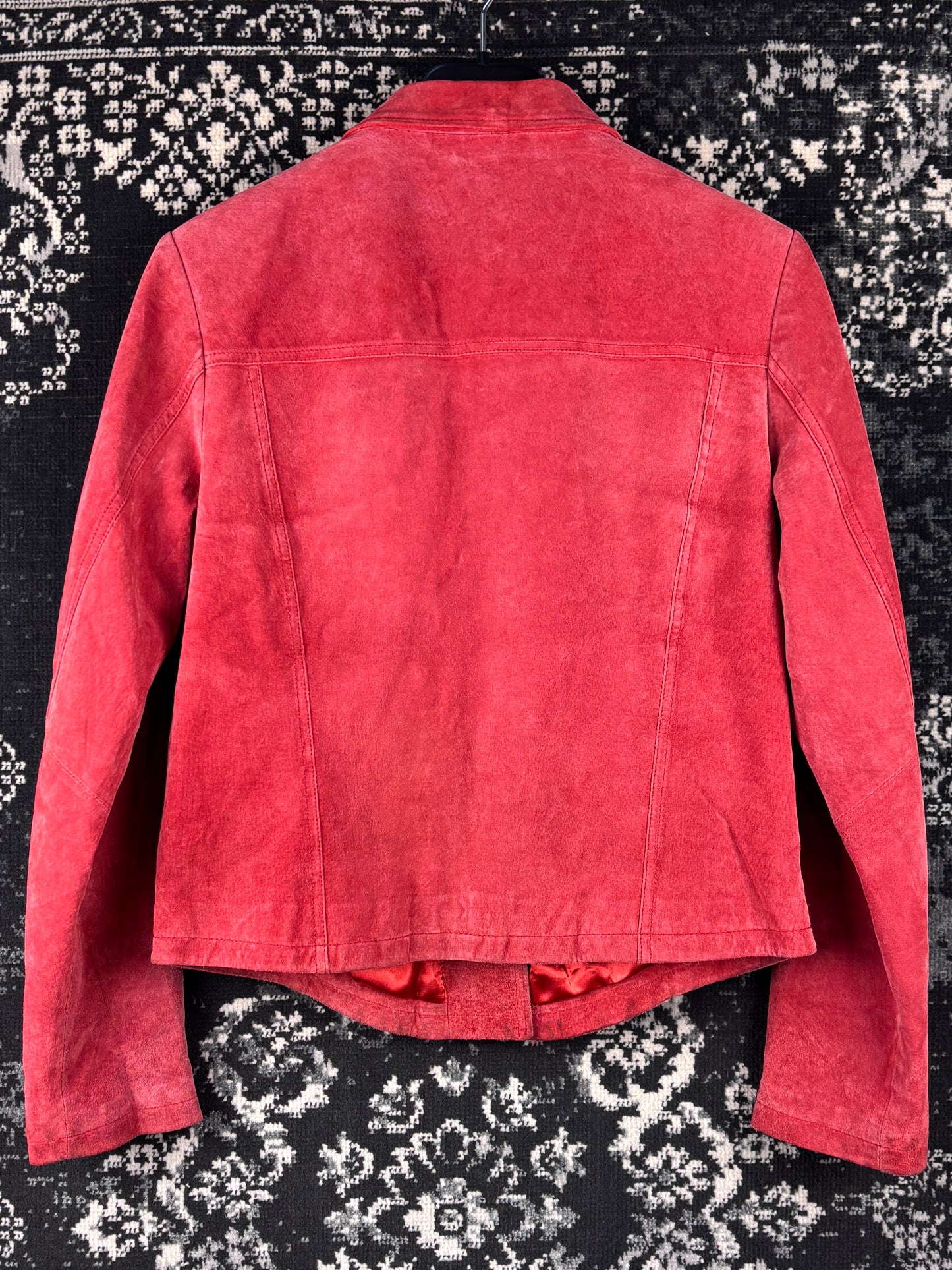 Women's Vintage Red Suede Jacket