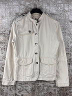 Women Vintage Refree Creamy White Light Jacket
