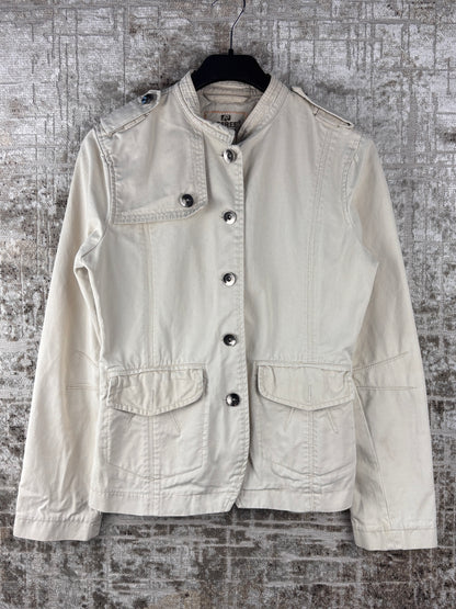 Women Vintage Refree Creamy White Light Jacket