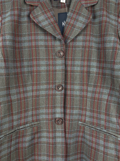 Women's Vintage BikBok Checkered Blazer