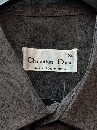 Men's Christian Dior 100% Silk Button Up Shirt