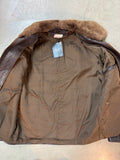 Vintage Brown Leather Jacket Men’s L