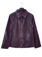 Elisabeth Shannon Metallic Snake-Print Zip Jacket