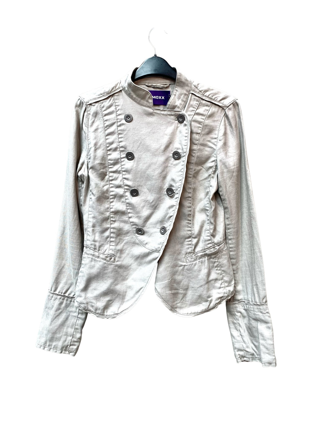 Mexx Linen Blend Double-Breasted Jacket