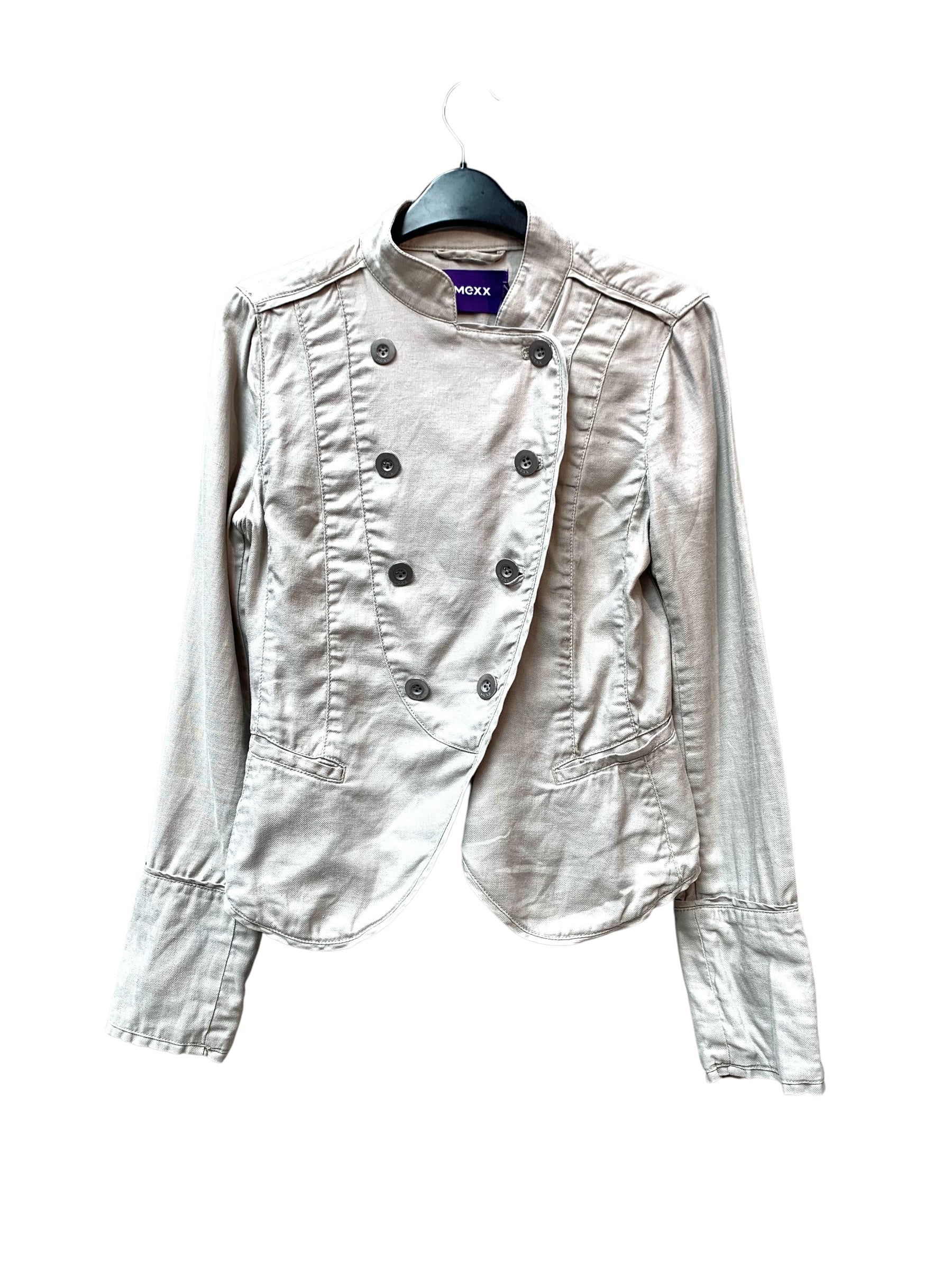 Mexx Linen Blend Double-Breasted Jacket
