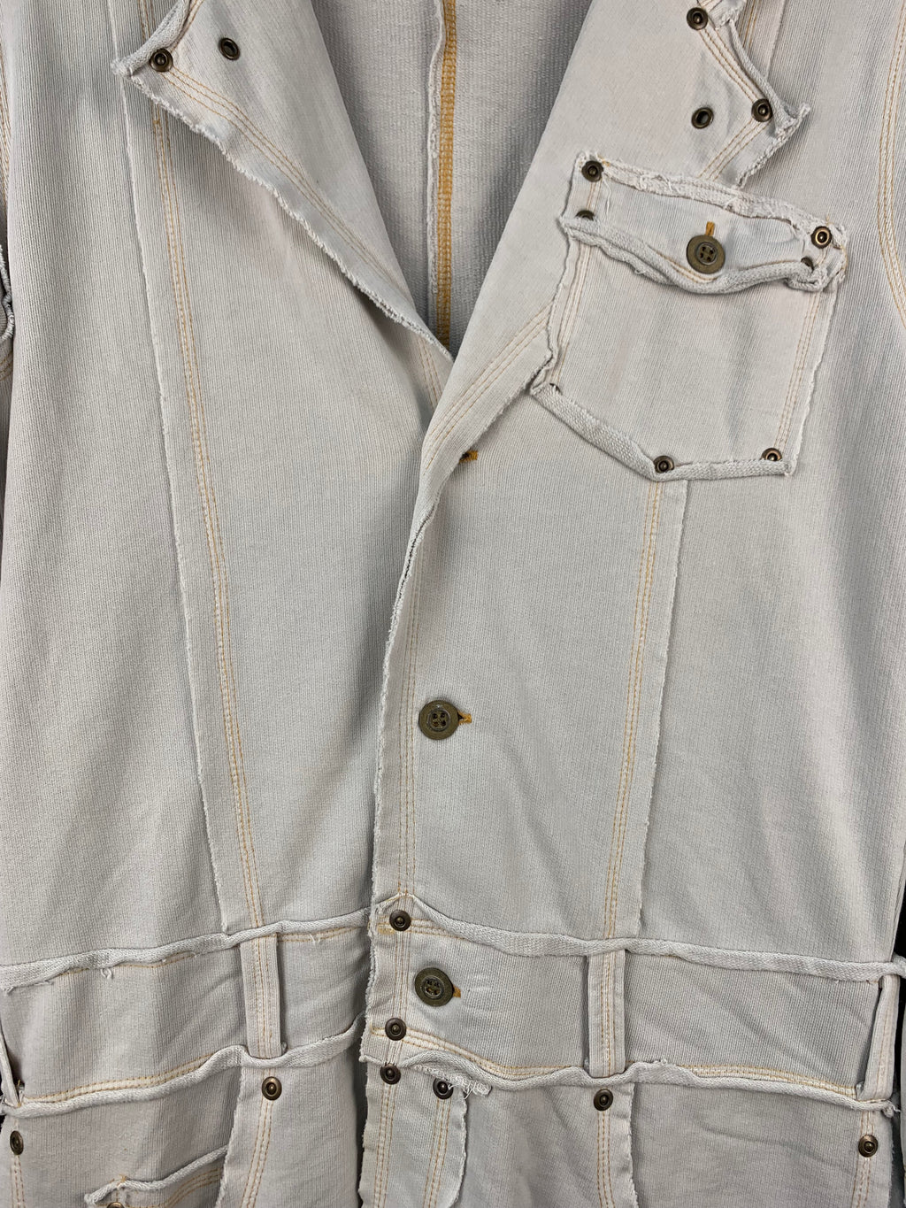 GURU Womens Y2K Off White Jean Coat