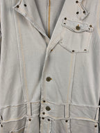 GURU Womens Y2K Off White Jean Coat