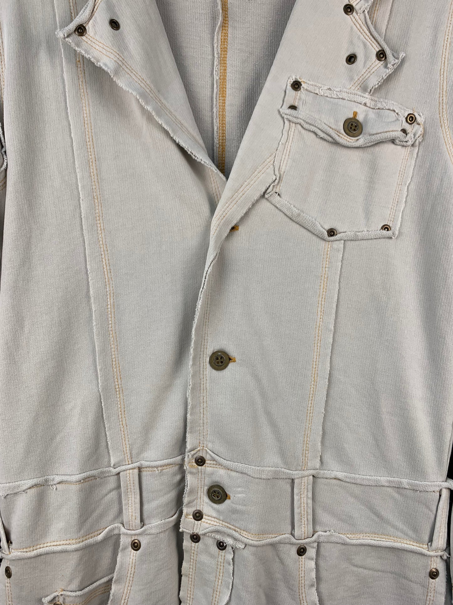 GURU Womens Y2K Off White Jean Coat