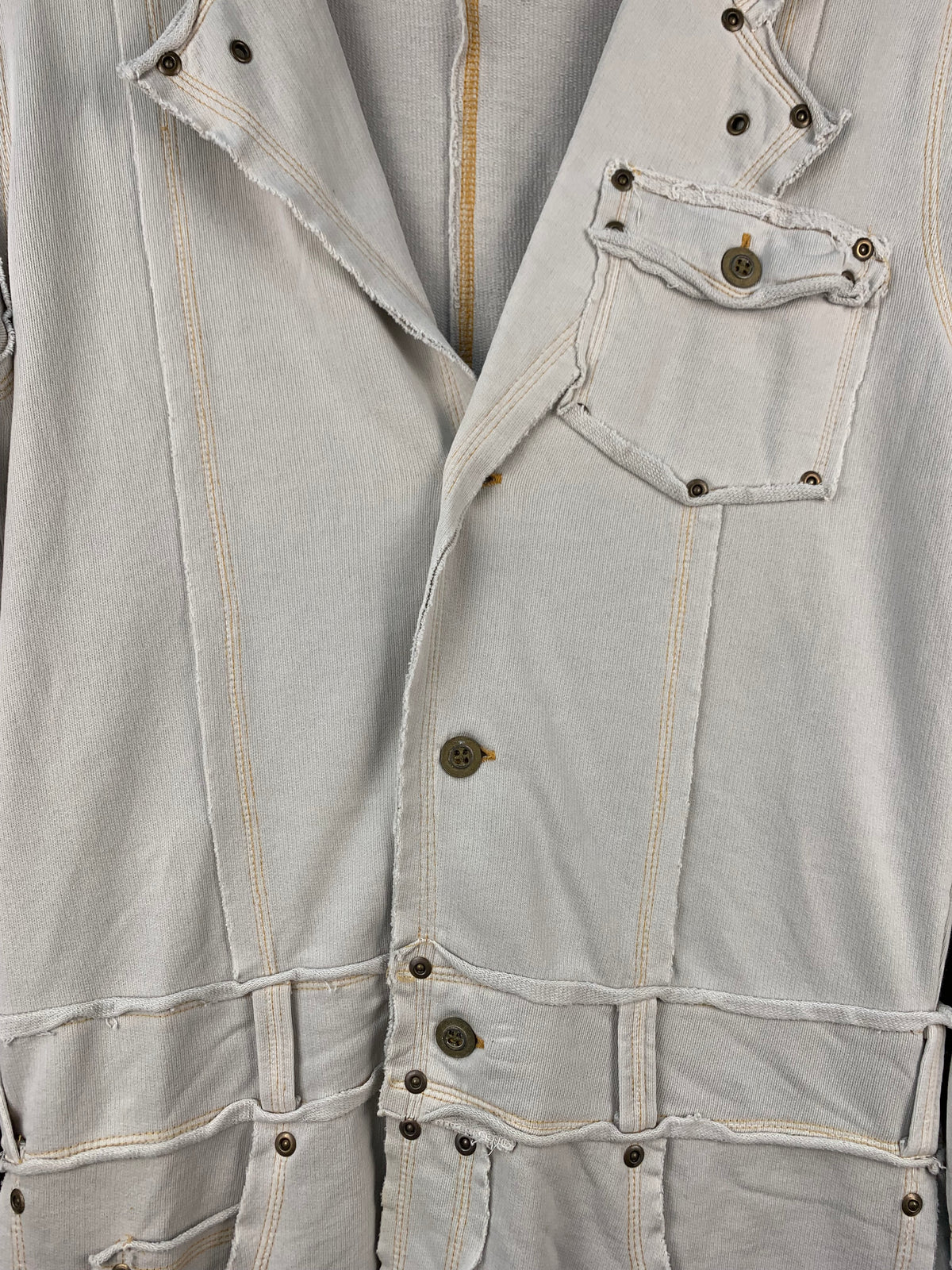 GURU Womens Y2K Off White Jean Coat