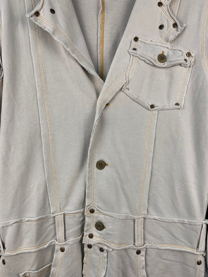 GURU Womens Y2K Off White Jean Coat