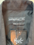 Cedar Wood State Black Button Up Shirt