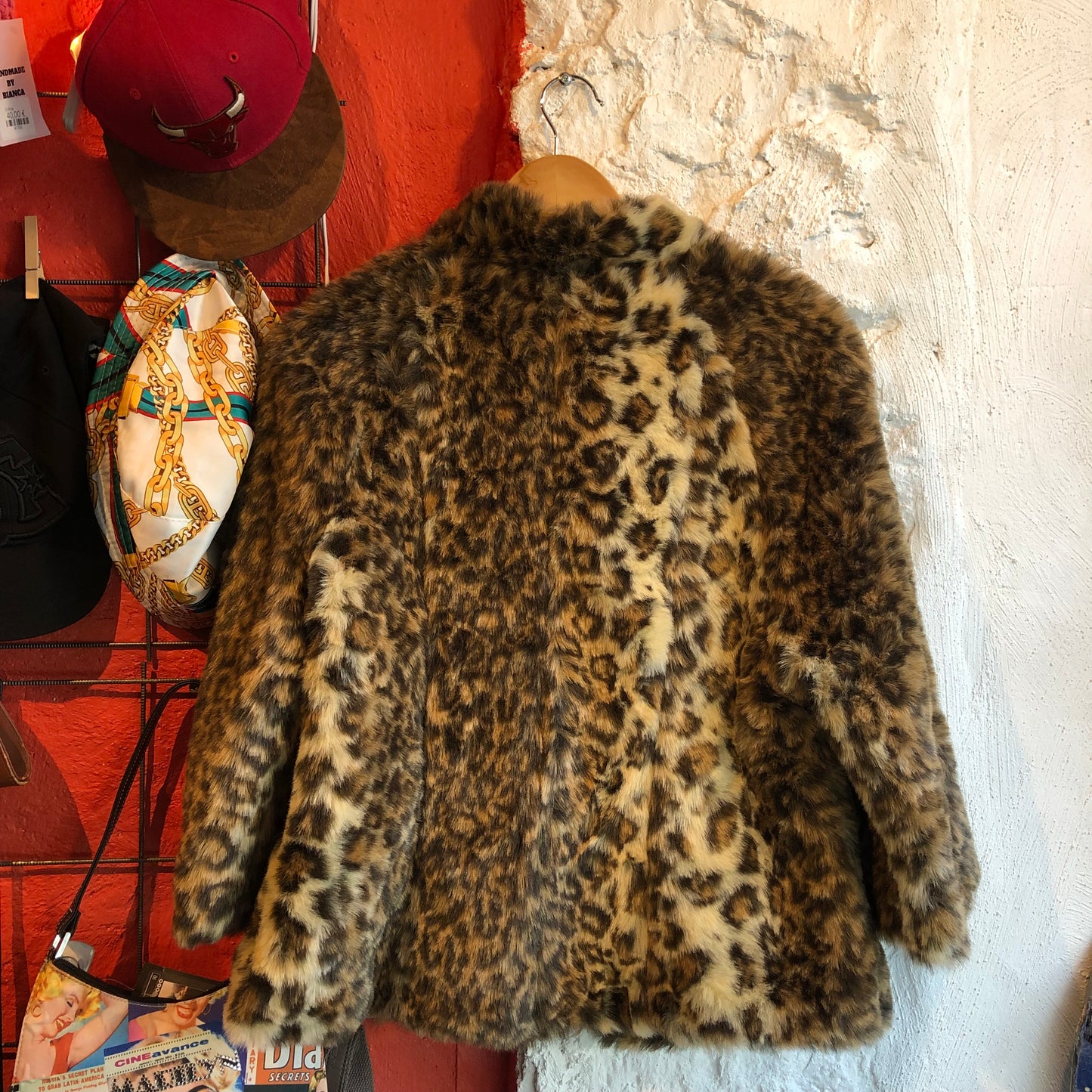 Y2K Leo Printed Fur Jacket