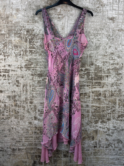 Women's Y2K Pastel Toned Beaded Viscose Dress