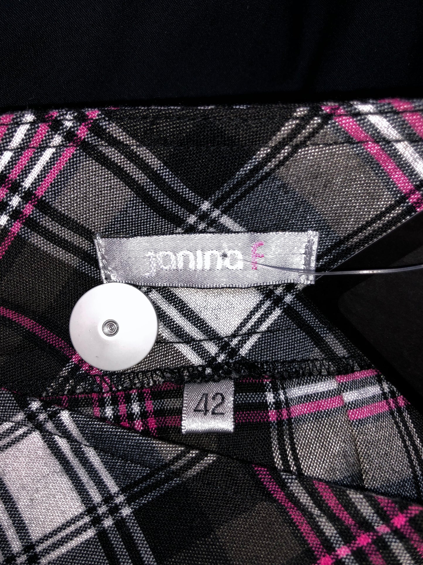 Plaid Mini Skirt With Belt