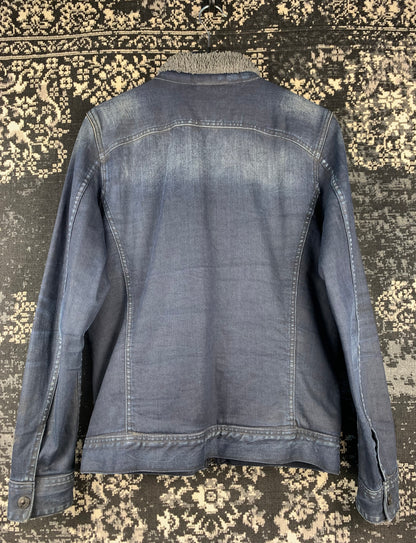 Men's Vintage Washed Blue Denim Jacket