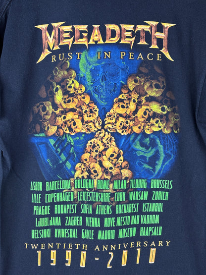 Megadeth "Rust In Peace" 20th Anniversary 1990–2010 Tour T-Shirt