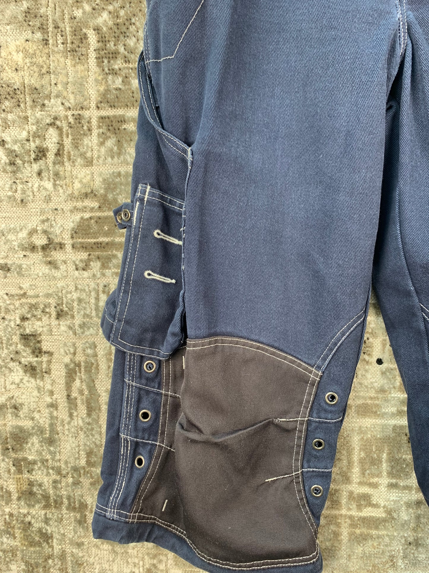 ACTIVE WEAR Mens Cargo Navy Blue Jean Shorts
