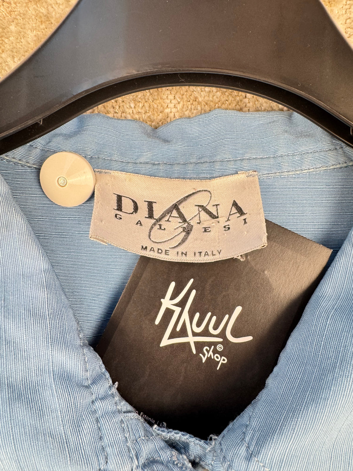 Womens Vintage Diana Galles Blue Jacket