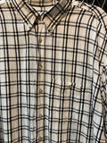 Camel Collection Men’s L Beige & Black Short Sleeve Button-Up