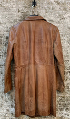 Women's Vintage Martinelli Brown Leather Coat