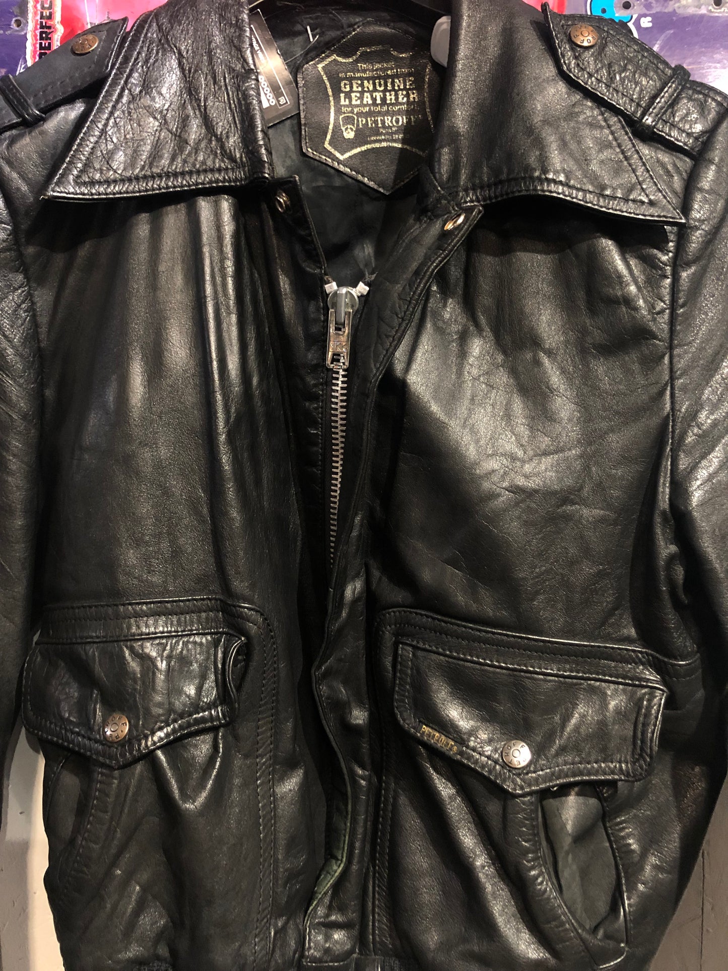 Petroff Leather Bomber