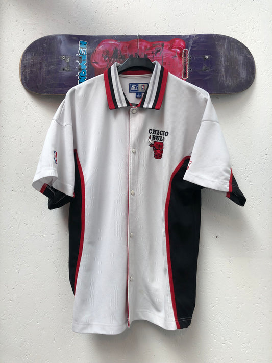 Vintage Chicago Bulls Starter Button-Up Jersey Shirt