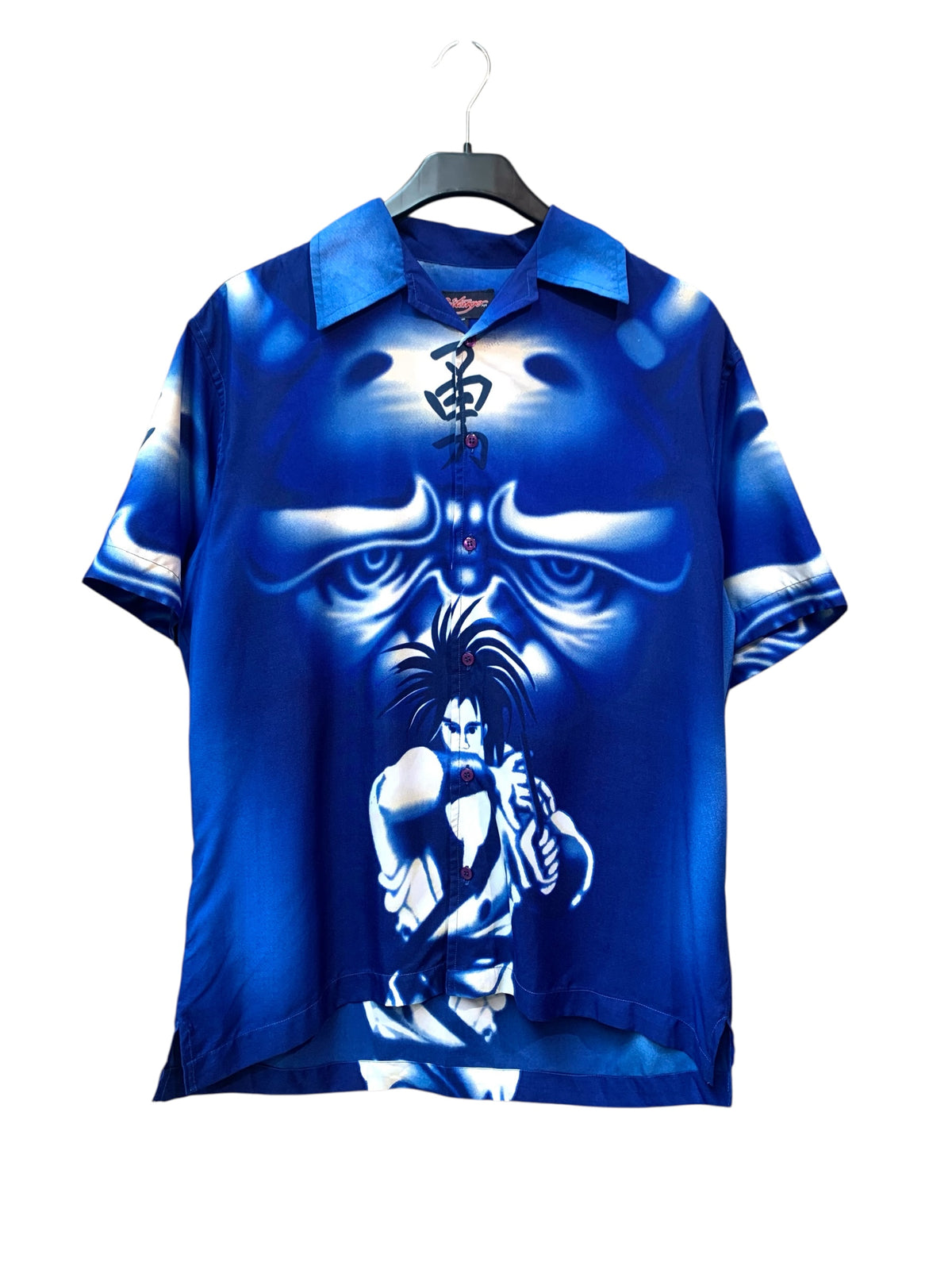 Autango Y2K Samurai Print Camp Shirt