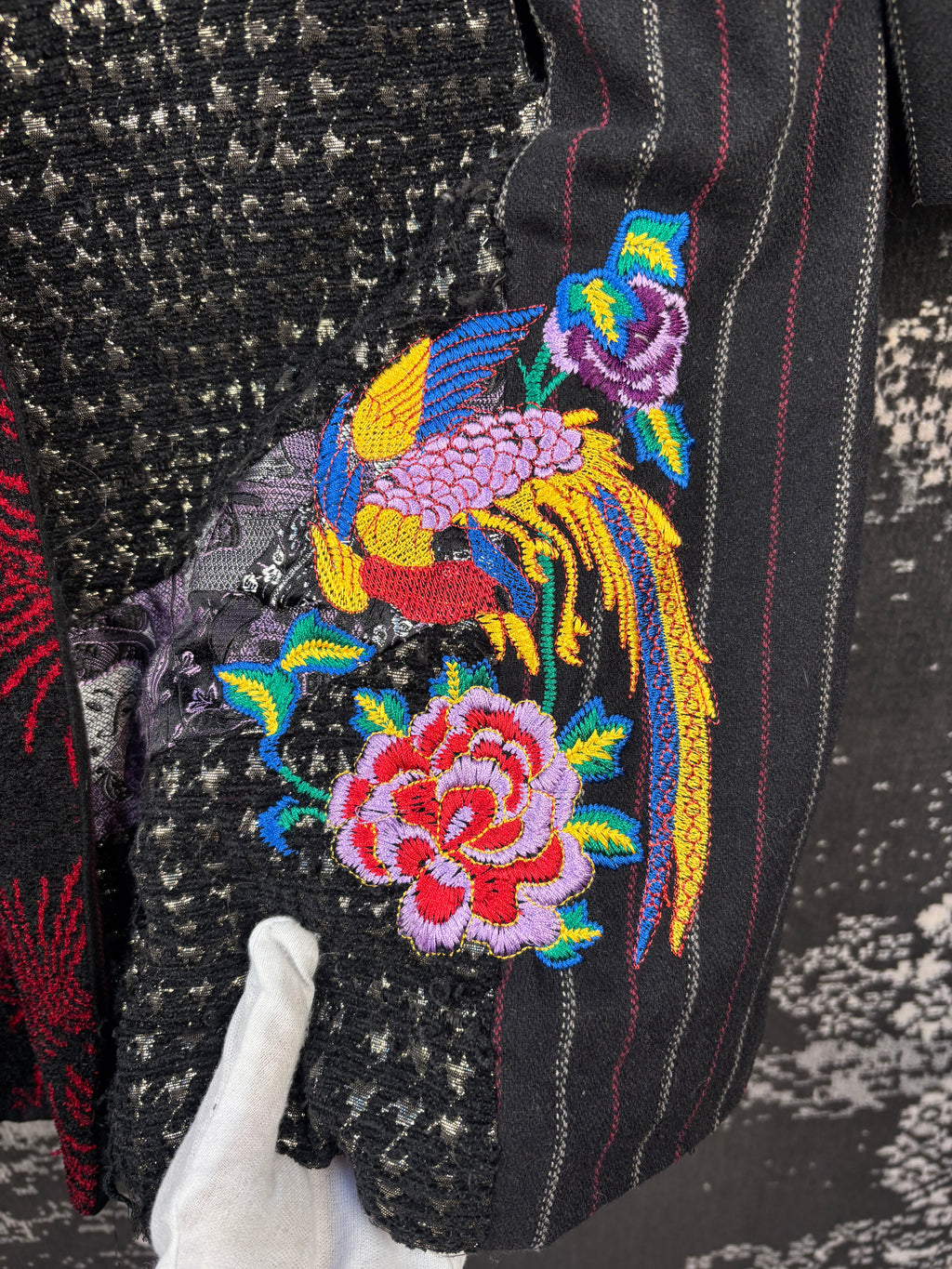 Women's Vintage Funky Multi Pattern Long Coat