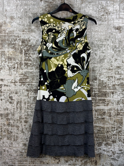 Women's Y2K Custo Barcelona Green Graphic Dress