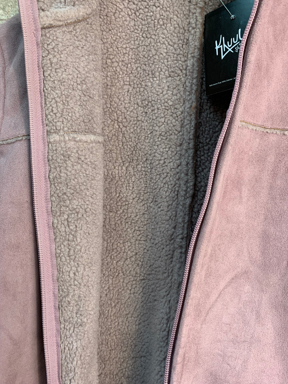 Casual Club Faux Suede Shearling-Lined Jacket