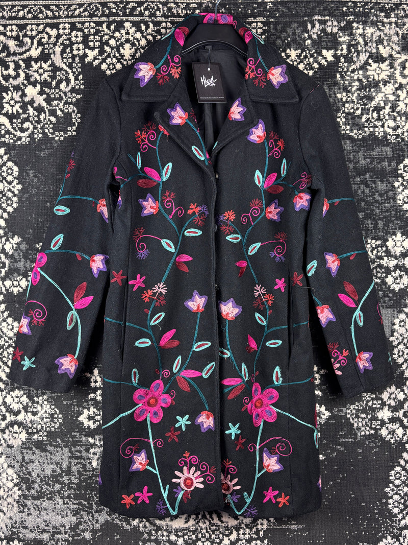 Women’s Vintage Black Wool Coat