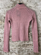 DKNY Jeans Open-Knit Mock Neck Sweater