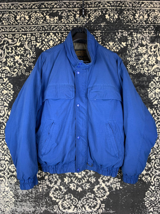 Men's Vintage Dark Blue Eddie Bauer Warm Outdoor Jacket