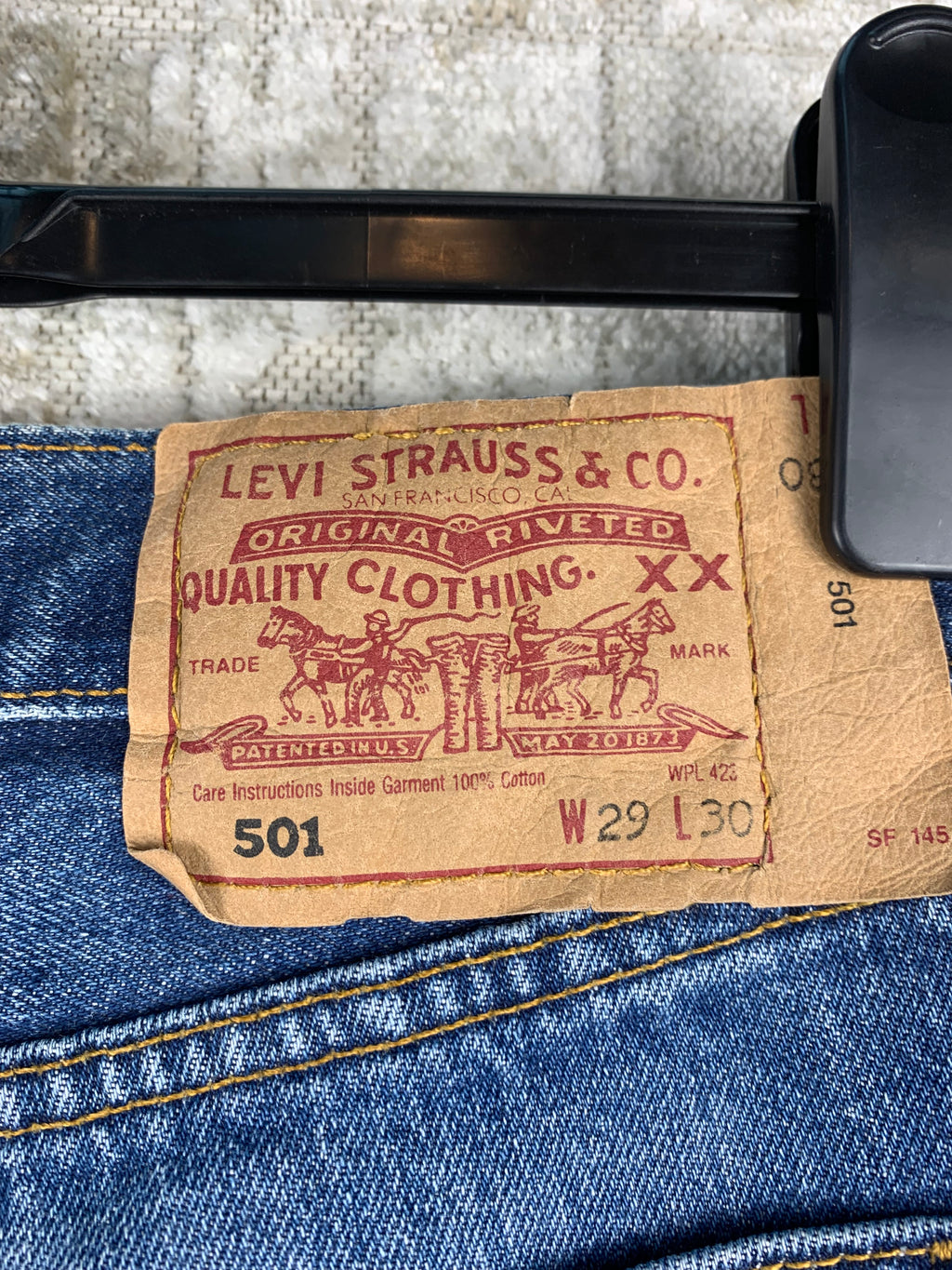 Levis 501 Blue Jean Denim Shorts