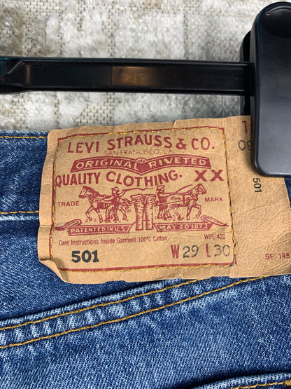 Levis 501 Blue Jean Denim Shorts