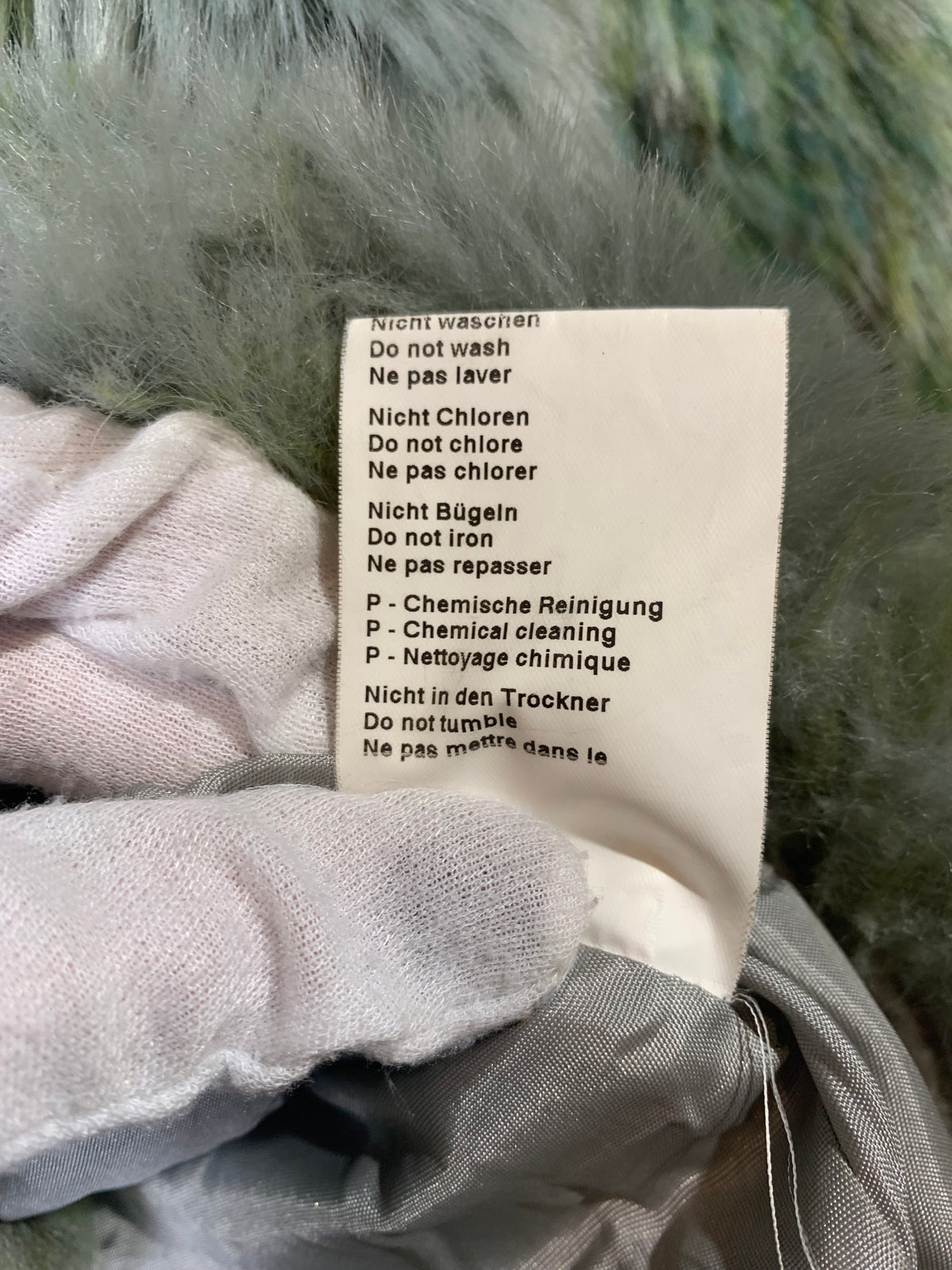 Oui Set Green Faux Fur Jacket