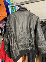 Vintage Men's Black Leather Jacket Size XL Timeless Style Essential Biker Look
