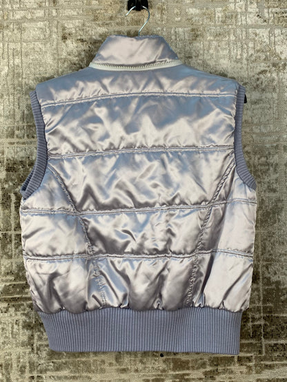 Womens Y2K Metallic Puffer Vest