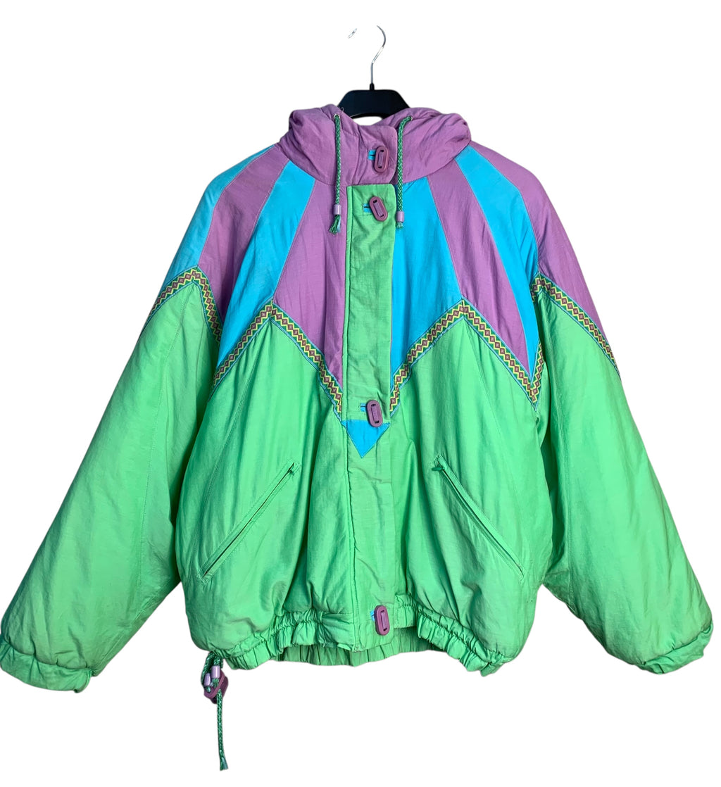 Smithy's Snowfun 80s Colourblock Ski Jacket