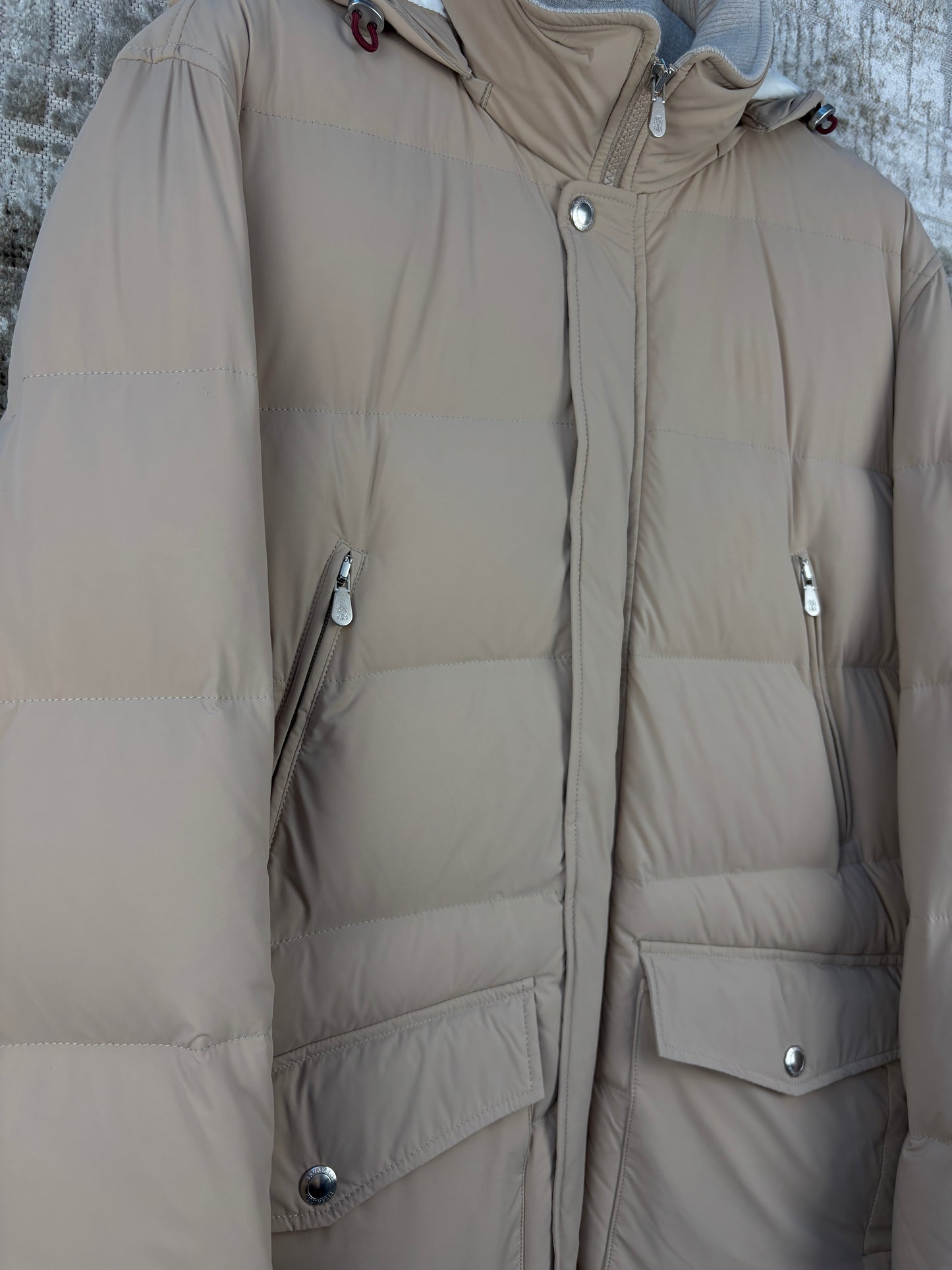 Brunello Cucinelli Men’s Beige Down Jacket