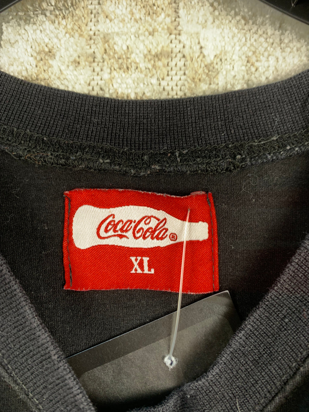 Mens Vintage Coca Cola I Saw The Trophy Graphic Black T Shirt