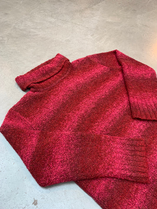 Marled Red Turtleneck Sweater Women’s XL
