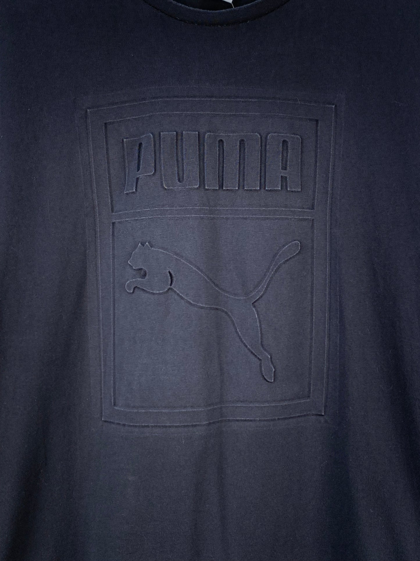 Men's Puma 3D Text Black T-Shirt