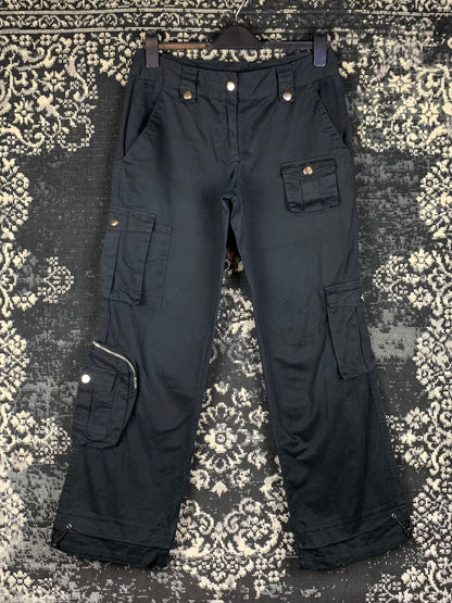 Y2K Vintage Black Men Alternative Cargo Pants