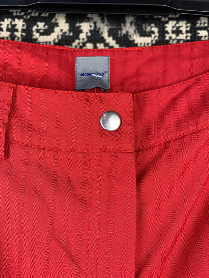 Women's Montego Red Cargo Capri Pants