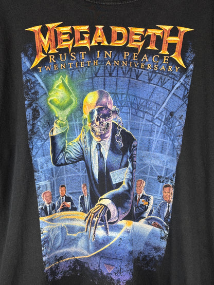 Megadeth "Rust In Peace" 20th Anniversary Tour T-Shirt XL