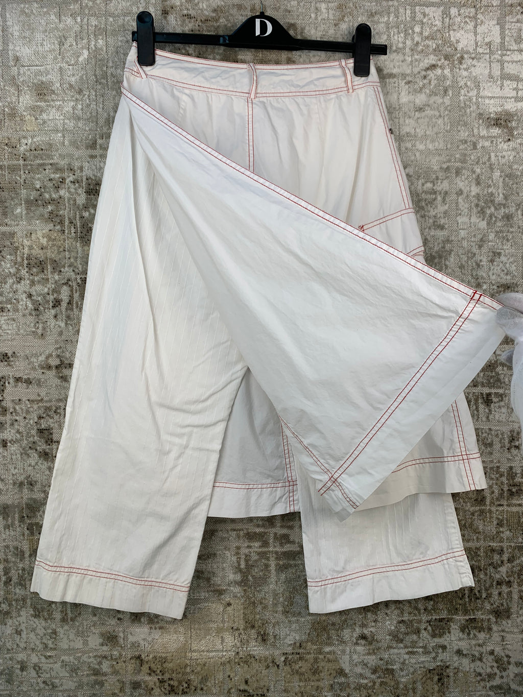 Women's Y2K White Pant-Skirt